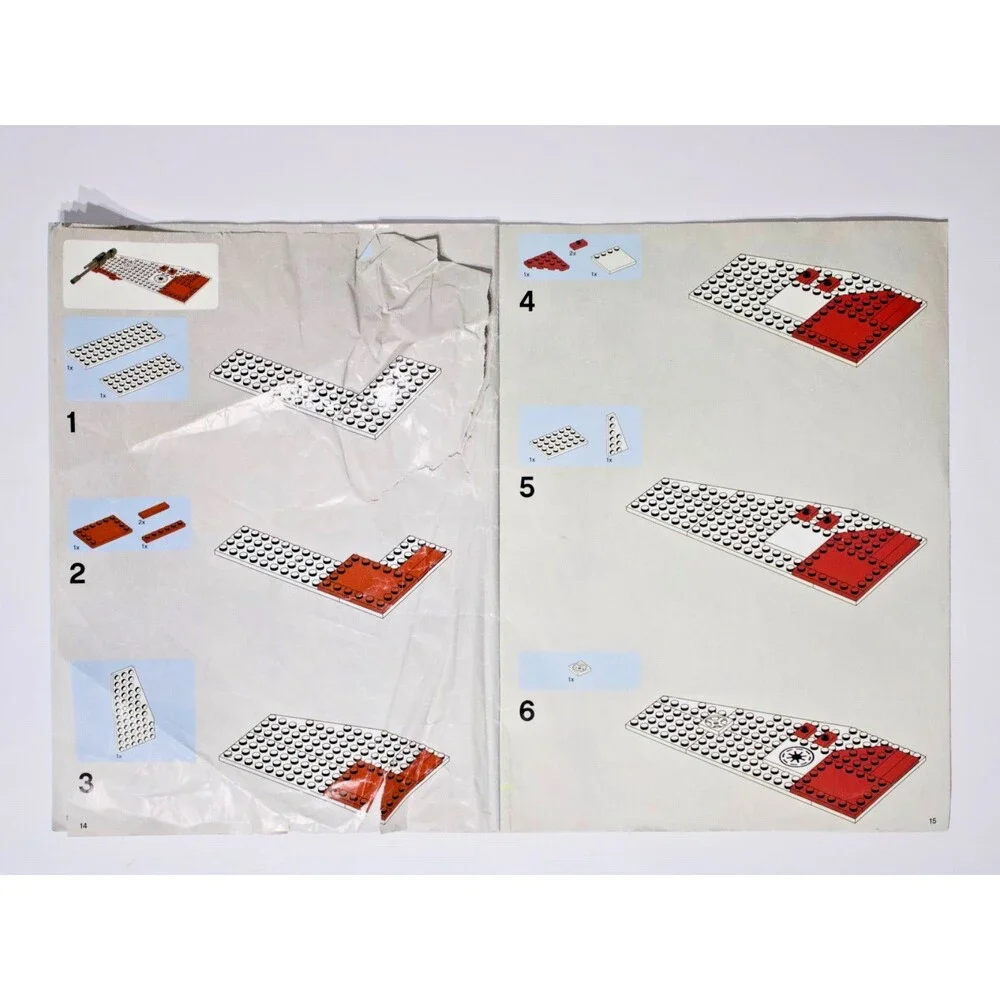Lego Star Wars 7674 (Retired) V-19 Torrent Book 1 & 2 Instruction Manuals (A4)